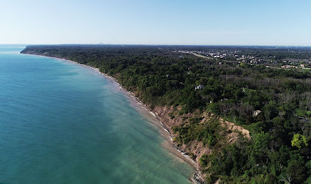 Looking South Along Mequon's Southern Shoreline