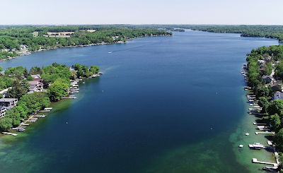 Big Cedar Lake between Slinger and West Bend